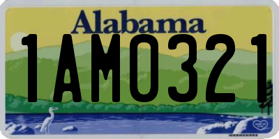 AL license plate 1AM0321