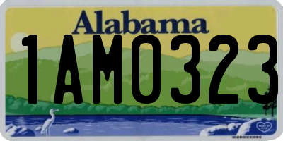 AL license plate 1AM0323