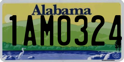 AL license plate 1AM0324