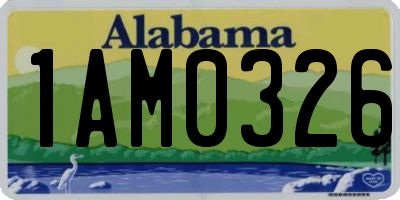 AL license plate 1AM0326