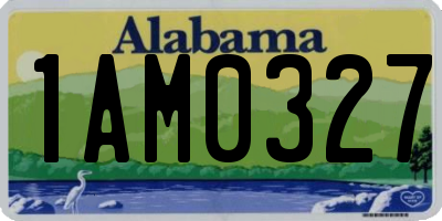 AL license plate 1AM0327