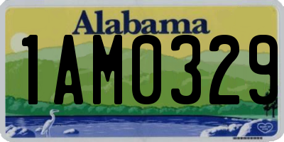 AL license plate 1AM0329
