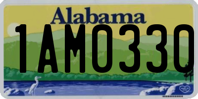 AL license plate 1AM0330
