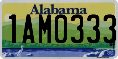 AL license plate 1AM0333