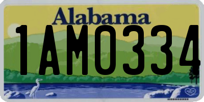 AL license plate 1AM0334