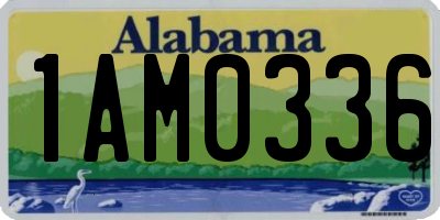 AL license plate 1AM0336
