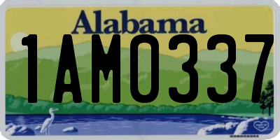 AL license plate 1AM0337
