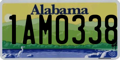 AL license plate 1AM0338