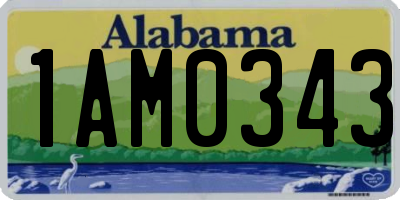 AL license plate 1AM0343