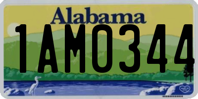 AL license plate 1AM0344