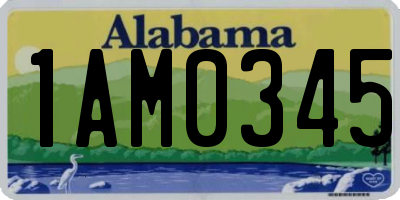AL license plate 1AM0345