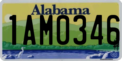 AL license plate 1AM0346