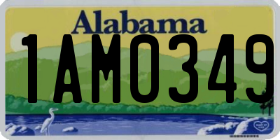 AL license plate 1AM0349
