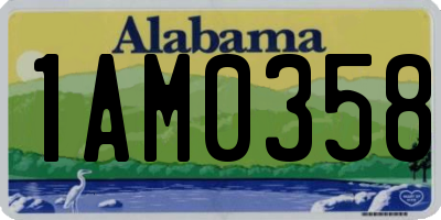 AL license plate 1AM0358
