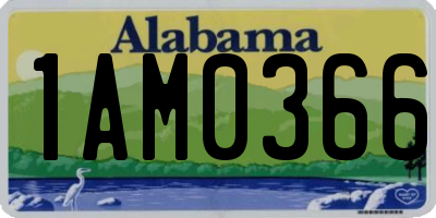 AL license plate 1AM0366
