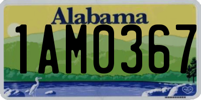 AL license plate 1AM0367