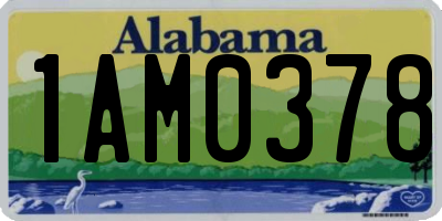 AL license plate 1AM0378
