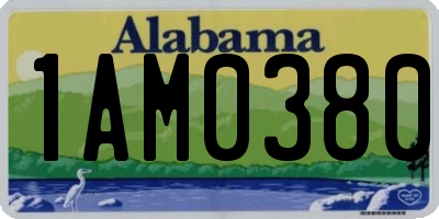 AL license plate 1AM0380
