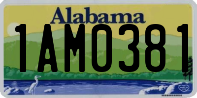 AL license plate 1AM0381