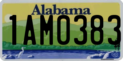 AL license plate 1AM0383