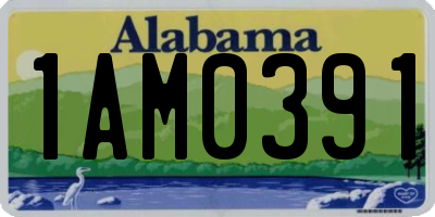 AL license plate 1AM0391