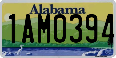 AL license plate 1AM0394