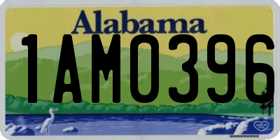 AL license plate 1AM0396
