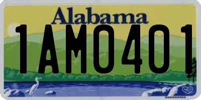 AL license plate 1AM0401