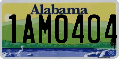 AL license plate 1AM0404