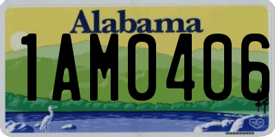 AL license plate 1AM0406