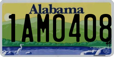 AL license plate 1AM0408