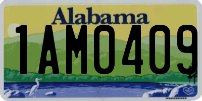 AL license plate 1AM0409