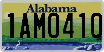 AL license plate 1AM0410
