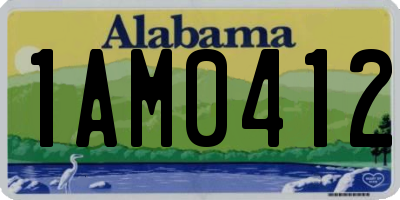 AL license plate 1AM0412