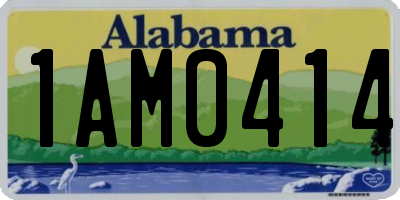 AL license plate 1AM0414