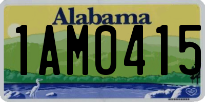 AL license plate 1AM0415