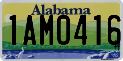 AL license plate 1AM0416