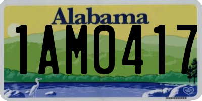 AL license plate 1AM0417