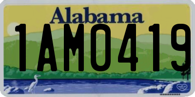 AL license plate 1AM0419