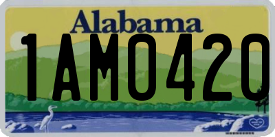 AL license plate 1AM0420