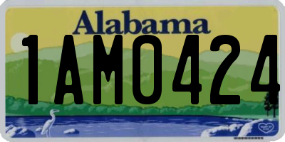 AL license plate 1AM0424