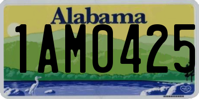 AL license plate 1AM0425