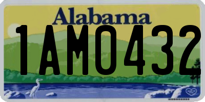 AL license plate 1AM0432