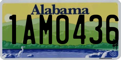 AL license plate 1AM0436