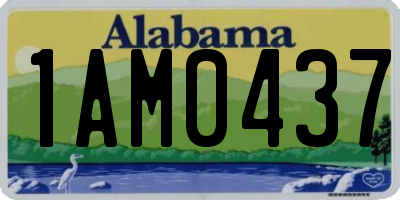 AL license plate 1AM0437