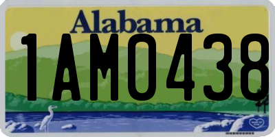 AL license plate 1AM0438
