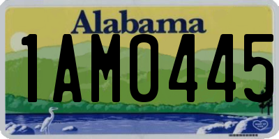 AL license plate 1AM0445