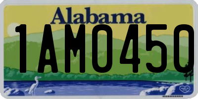 AL license plate 1AM0450