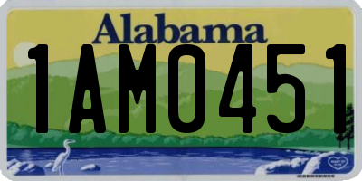 AL license plate 1AM0451