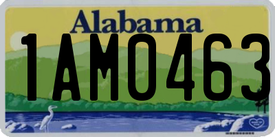AL license plate 1AM0463
